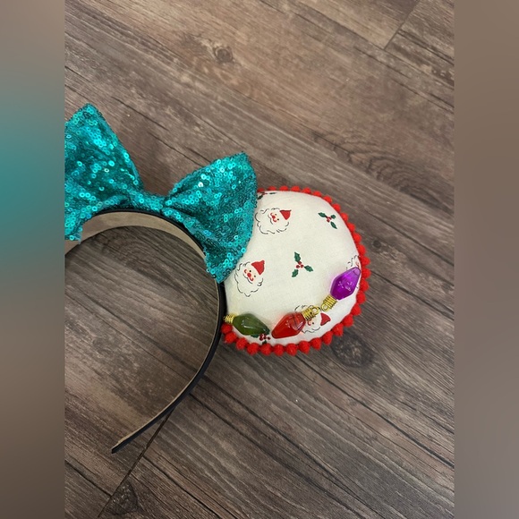 Handmade Christmas Santa Inspired Mouse Ears - Picture 3 of 5